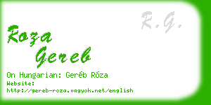 roza gereb business card