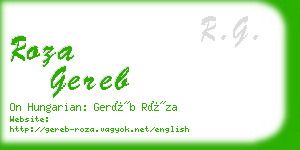 roza gereb business card